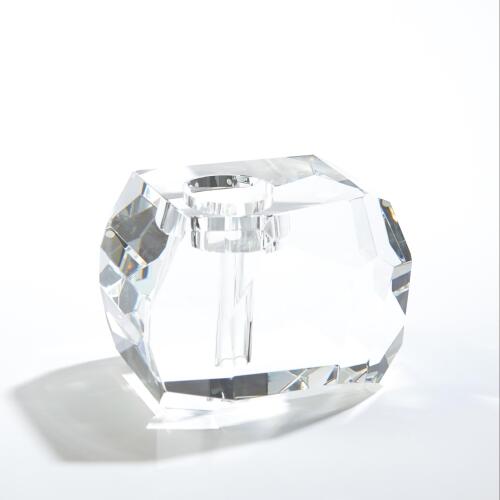 Bird on Crystal Rock-Brass