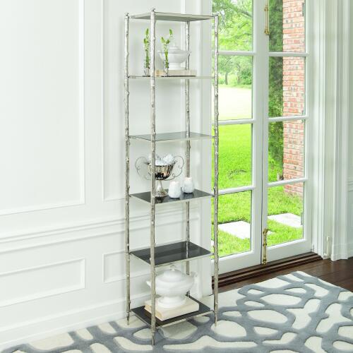 Arbor Etagere-Nickel/Black Granite