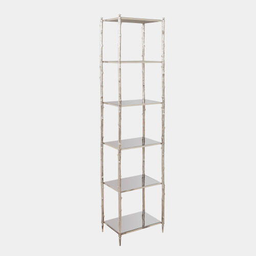 arbor etagere-nickel/black granite