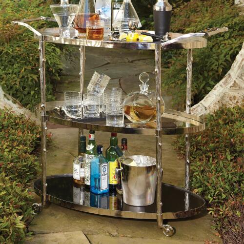 Arbor Bar Cart-Nickel