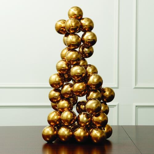 Sphere Sculpture-Brass