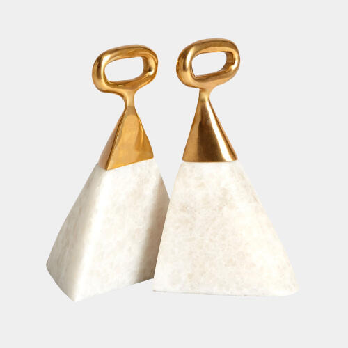 Equestrian Marble Bookends