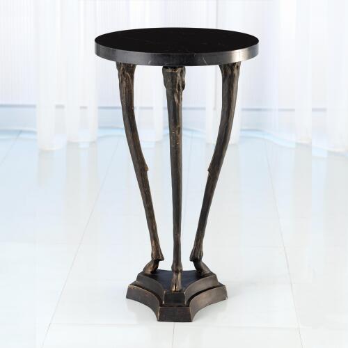 Fawn Leg Side Table-Bronze