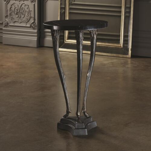 Fawn Leg Side Table-Bronze