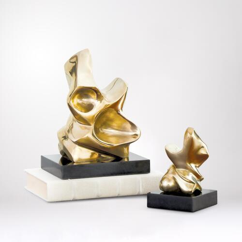 abstract figural sculpture-brass