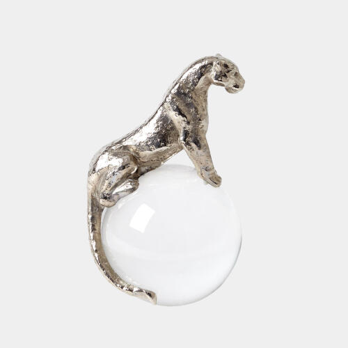 Jaguar on Crystal Sphere-Nickel