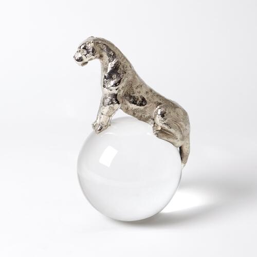 Jaguar on Crystal Sphere-Nickel