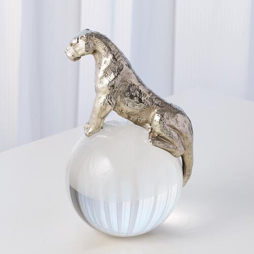 Jaguar on Crystal Sphere-Nickel
