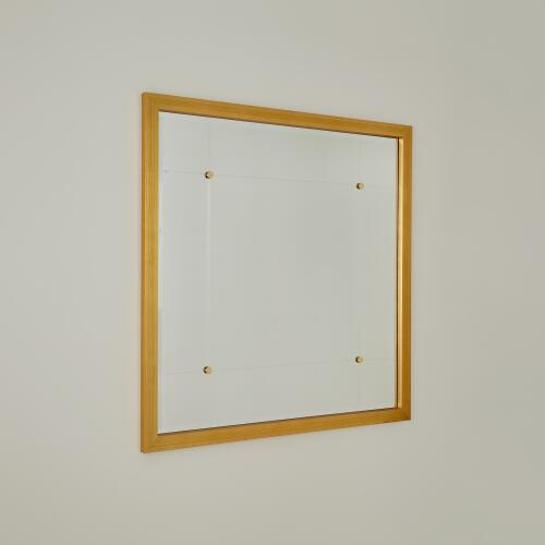 Beaumont Square Mirror-Gold Leaf