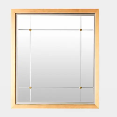 Beaumont Square Mirror-Gold Leaf