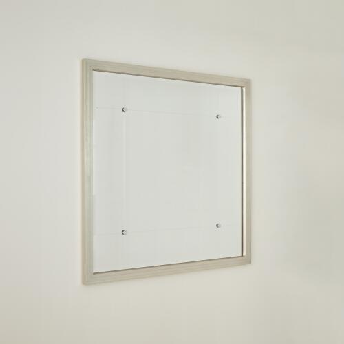 Beaumont Square Mirror-Silver Leaf