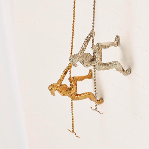Climbing Woman-Wall Mounted-Bronze