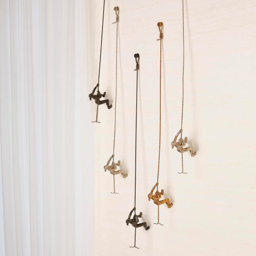 Climbing Woman-Wall Mounted-Bronze