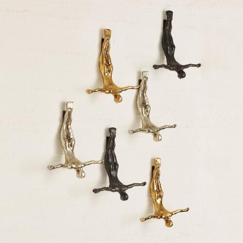 Wall Diver-Female-Thai Gold Leaf