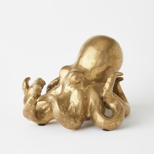 Octopus-Matte Gold