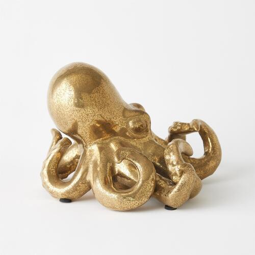 Octopus-Matte Gold