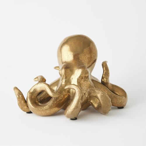 Octopus-Matte Gold