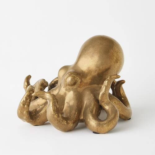 Octopus-Matte Gold