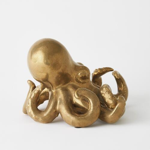 Octopus-Matte Gold