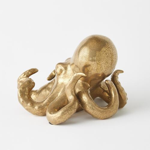 Octopus-Matte Gold