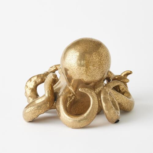 Octopus-Matte Gold