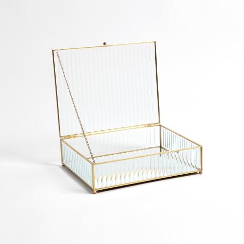 Reeded Glass Box-Clear