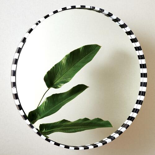 Black/White Marble Mirror