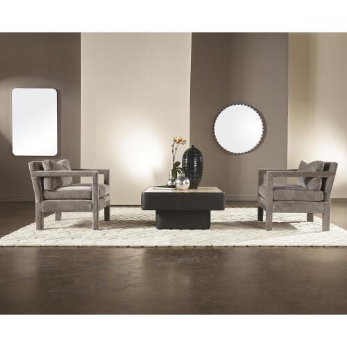 Black/White Marble Mirror