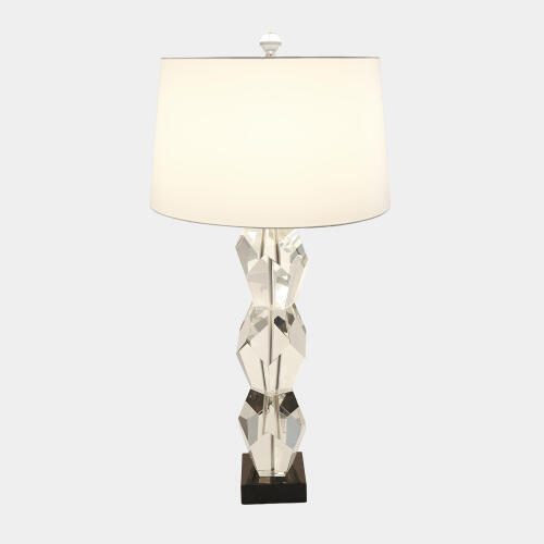 Felicity Facet Block Lamp-Triple