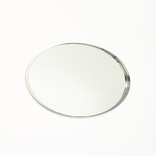 Elongated Oval Mirror-Nickel