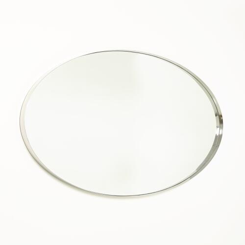 Elongated Oval Mirror-Nickel