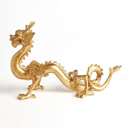 Standing Dragon-Gold Leaf