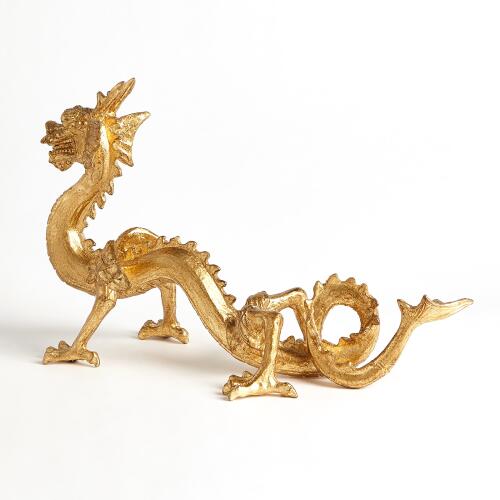 standing dragon-gold leaf