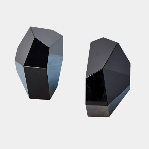 Lucretzia Crystal Bookends-Black