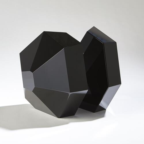 Crystal Bookends-Black