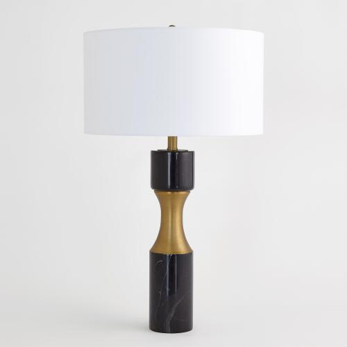 Marble Cinch Lamp-Black