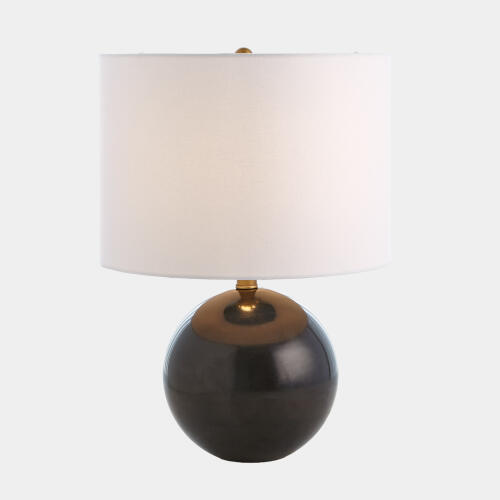 Archeron Marble Sphere Lamp-Black