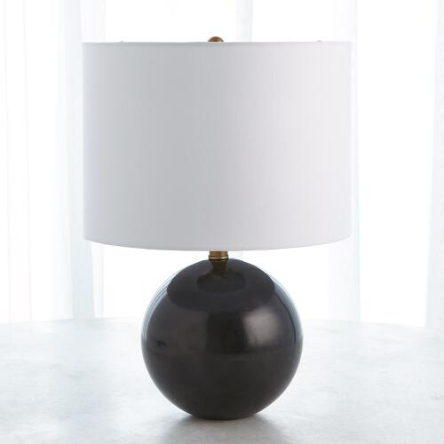 Marble Sphere Lamp-Black