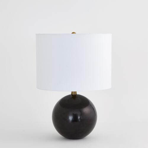 Marble Sphere Lamp-Black