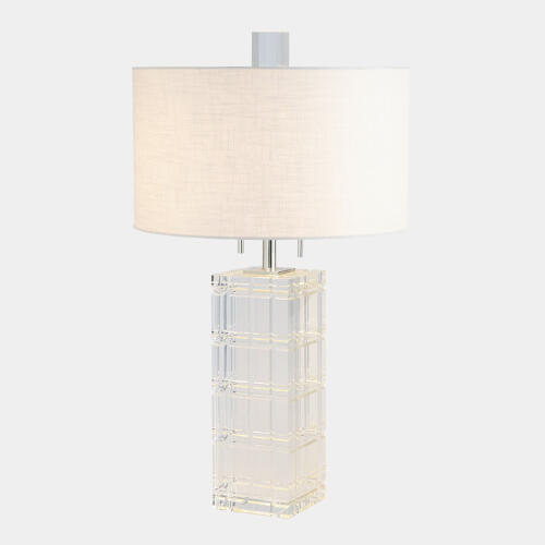 Crystal Plaid Lamp