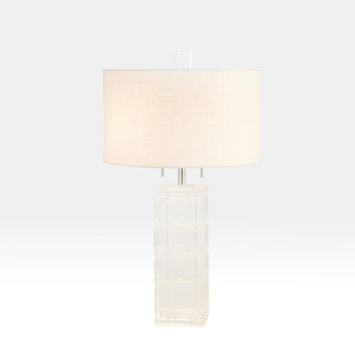 crystal plaid lamp