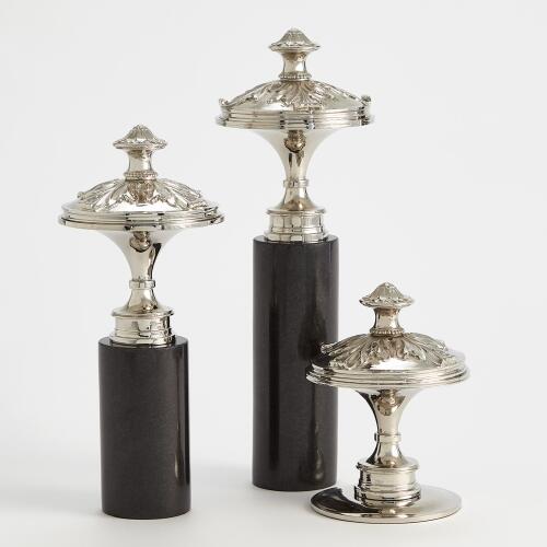 Newel Cap Sculpture-Nickel