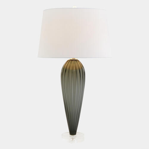 Teardrop Glass Lamp-Gray