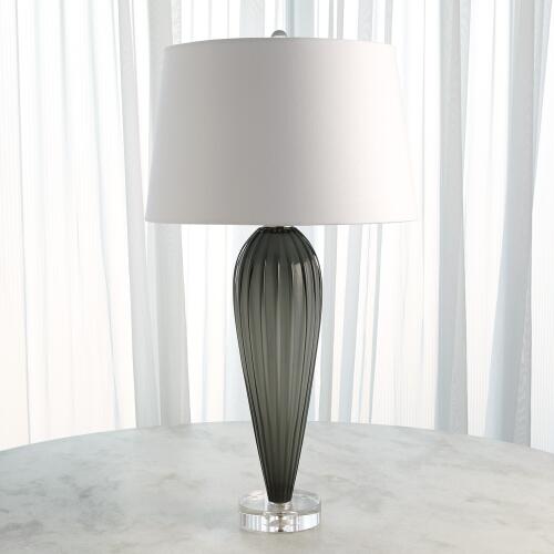 Teardrop Glass Lamp-Grey