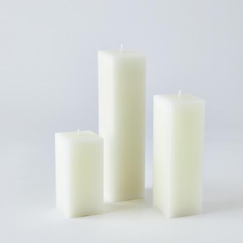 Square Pillar Candle-Unscented