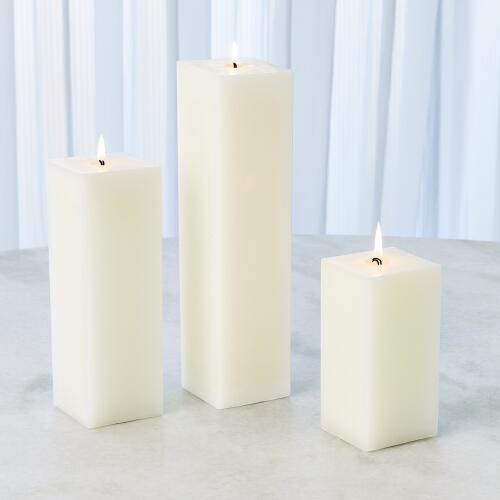 Square Pillar Candle-Unscented