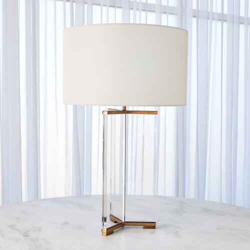 Y Table Lamp-Antique Brass