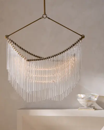 Draped Glass Chandelier
