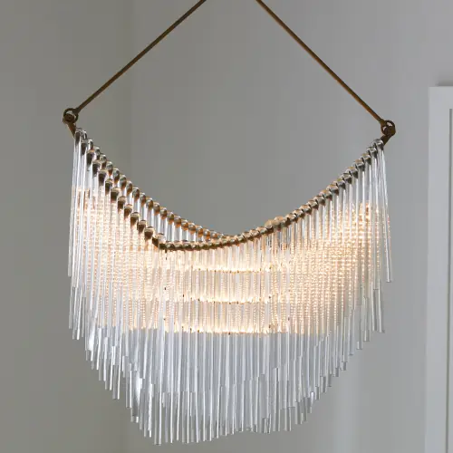 Draped Glass Chandelier