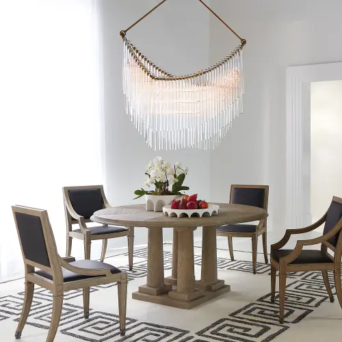 Draped Glass Chandelier